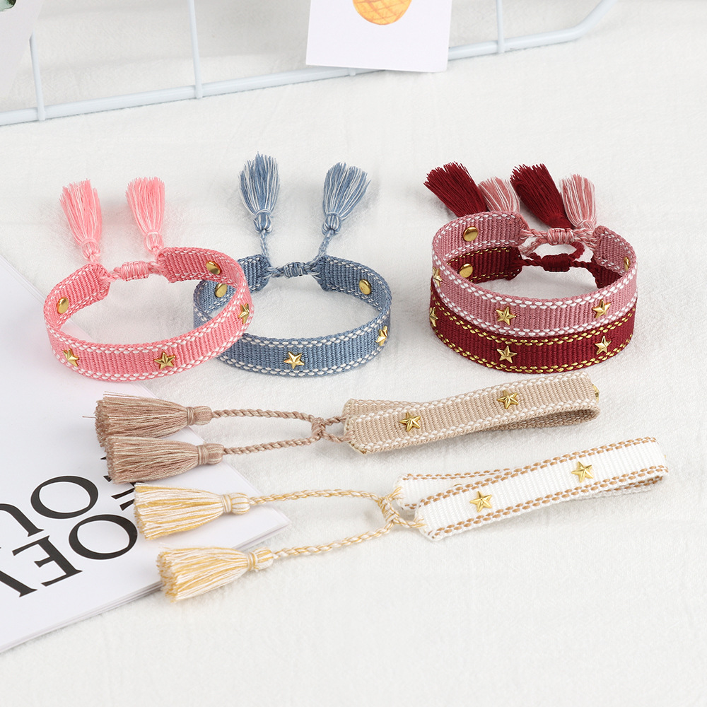 Fashion Star Polyester Knitting Women's Bracelets display picture 4