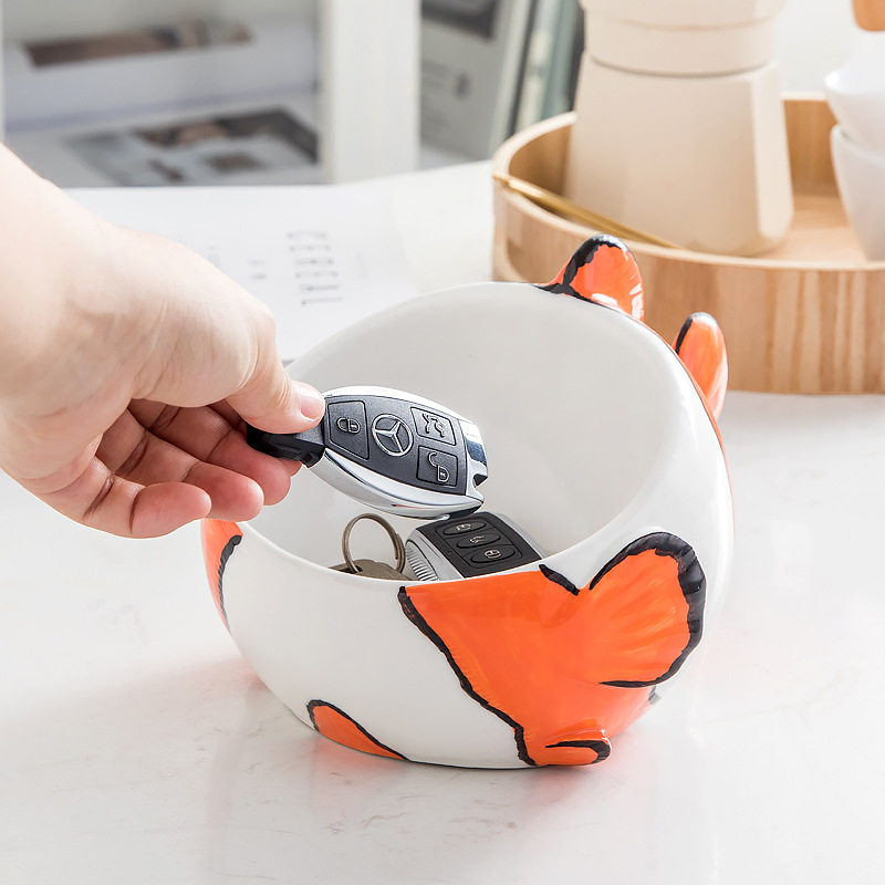 Zapatero de cerámica puerta Entrada entrada clave caja de almacenamiento decoración sala de control remoto bandeja decorativa