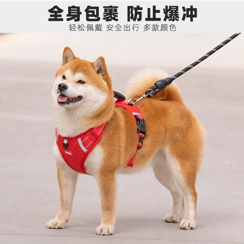 Поводок для прогулки с собакой Shiba Inu предотвращает отрыв жилет японский импорт собачий поводок нагрудный ремень большой бесплатная доставка