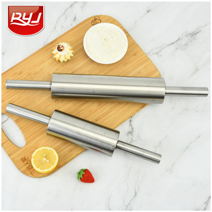 RYJ rolling pin all stainless steel rolling pin rolling pin flour rolling pin pressing stick kitchen tool