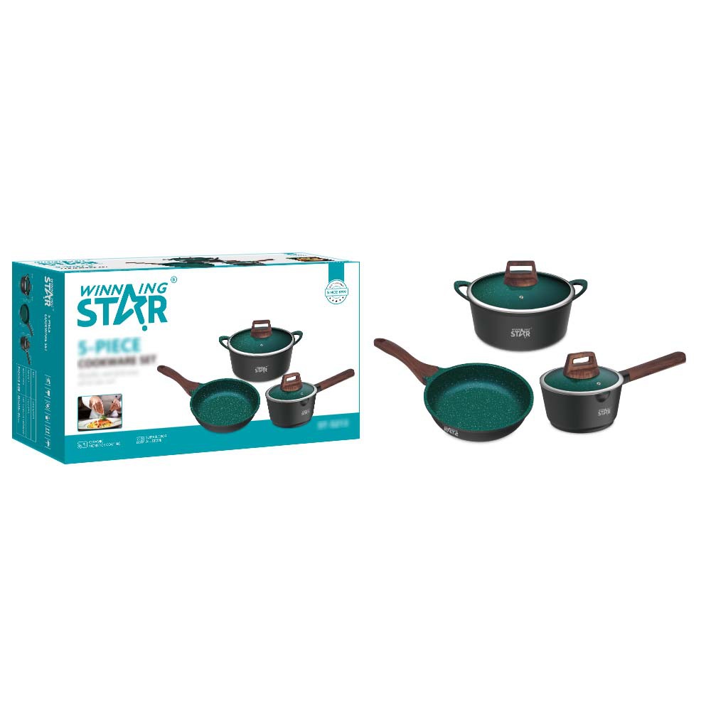 Winning star crossover exclusivamente para ollas de cocina, arroz frito, olla caliente, agua hirviendo, leche hervida, juego de ollas antiadherentes multifuncional