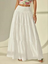F 15294 Elegant Solid A-Line Skirt Ůʿ��ȹ �羳��Ӧ����