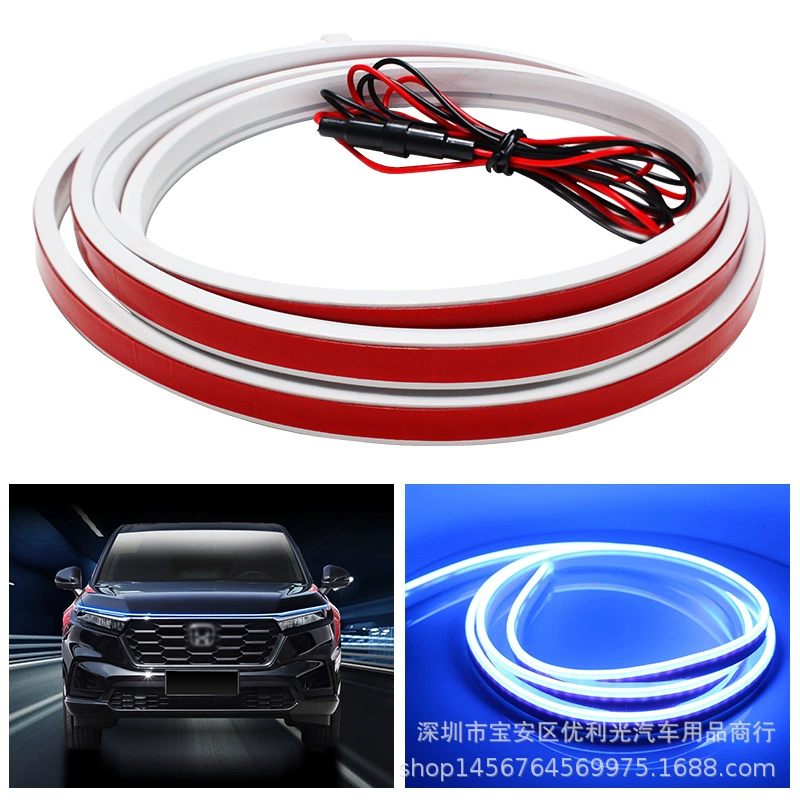 Автомобильные дневные ходовые огни Стартовое сканирование Проникающая крышка Световая подсветка Светодиодный модифицированный свет атмосферы Свинцовая крышка Световая направляющая полоса