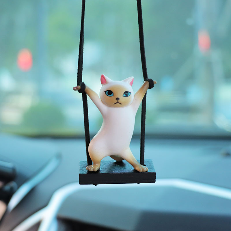 Twisted Waist Cat Car Pendant Car Interior Decoration Supplies Car Pendant Pendant Car Charms Car Supplies Batch