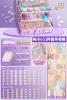 Card holder, set, purple nurse uniform, sticker, 603 pieces