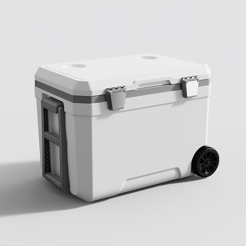 45 liter outdoor trolley insulated car camping picnic barbecue food portable wheeled fresh-keeping refrigerated freezer