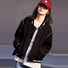 欧洲站女装2025秋季新款棒球服休闲通勤外套百搭短款高级感上衣潮