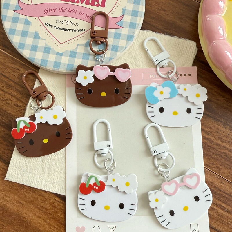Explosions Cute Hawaiian Two-color KT Creative Keychain Fashion Bag Pendant Couple Girlfriend Birthday Gift Explosions Cute Hawaiian Two-color KT Creative Keychain Fashion Bag Pendant Couple Girlfriend Birthday Gift