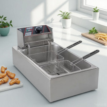 商用大容量不銹鋼油條炸串機電熱恆溫炸爐爆款跨境速賣通批發熱銷