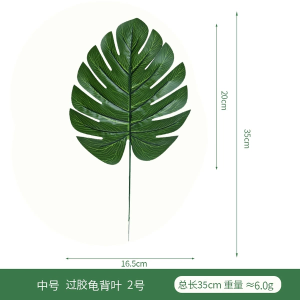 Medium size glued turtle leaf No. 2