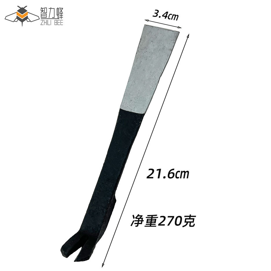 铸铁手工锻打起刮刀蜂箱清洁铲三用起刮刀起钉木门套多功能撬棍