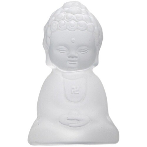 Ancient glass monk tea pet ornaments Zen glass Tathagata small Buddha statue Kung Fu tea set tea tray tea ceremony accessories
