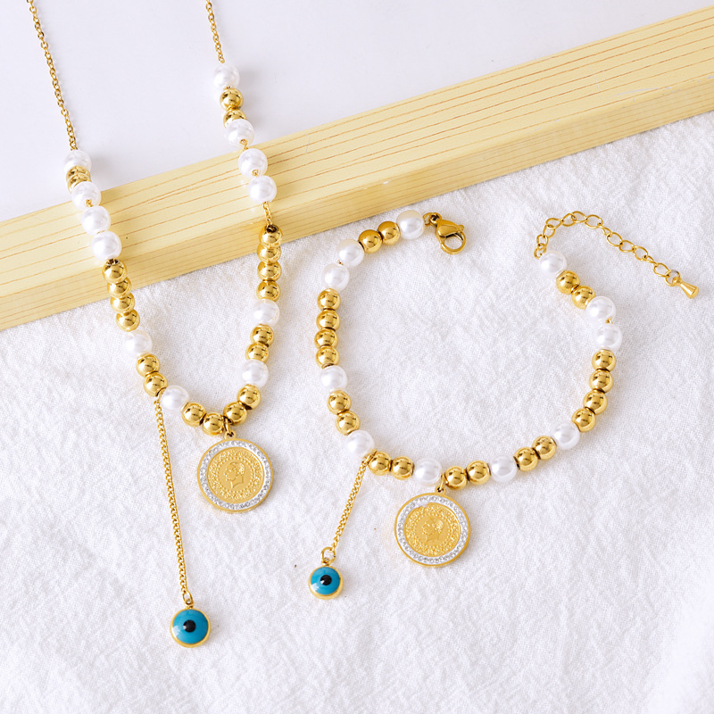 高品质精工红玛瑙葫芦项链女国潮气质小众设计高级感白贝母锁骨链 详情3