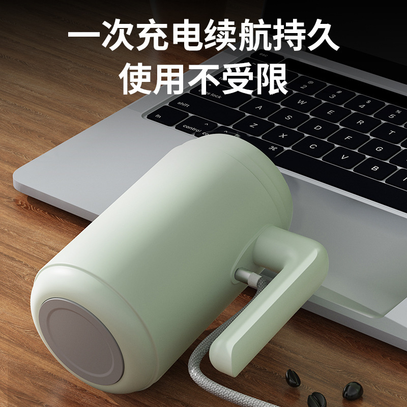 国境を越えたハイエンド防水 316 デジタル ディスプレイ ミキシング カップ、見栄えの良い二層ティーコーヒー ポータブル断熱シェイク カップ|undefined