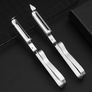 Stainless Steel Peeling Knife Toothbrush Peeler Melon Planer 8812