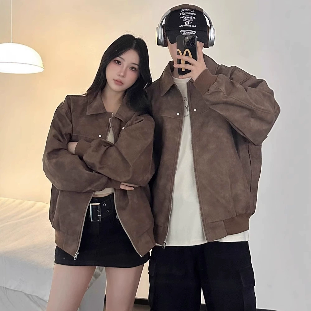 Элитные парные образы на осень 2025: новые нишевые повседневные куртки для мужчин и женщин, свободные пальто в национальном стиле, модный бренд.