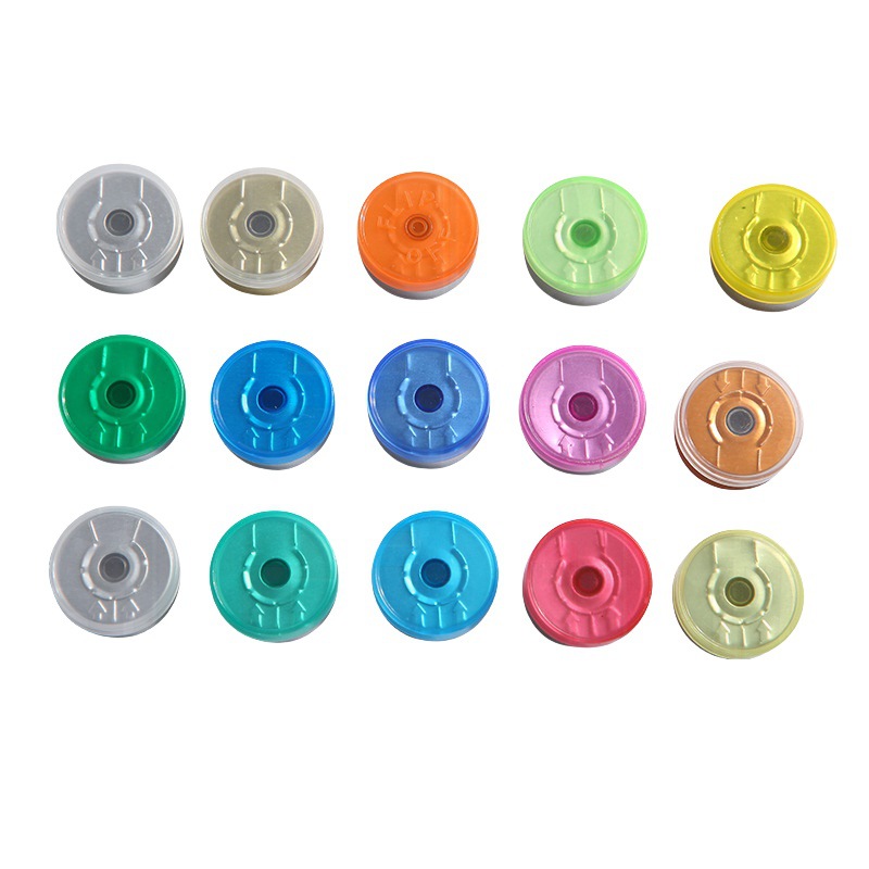 透明化妆品卡口西林瓶铝塑组合盖口服液瓶盖透明全撕拉铝塑盖20mm