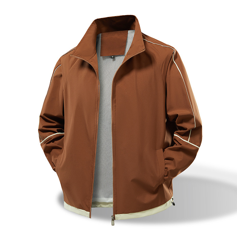 立领棒球服风衣美式飞行员夹克jacket春秋季潮牌男士夹克外套定制|undefined