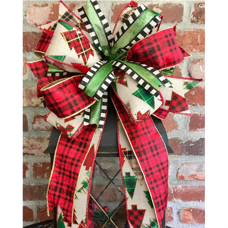 Europa y América Amazon nueva Navidad cinta cáñamo rollo guirnalda material decorativo copo de nieve ELK viejo traje en stock