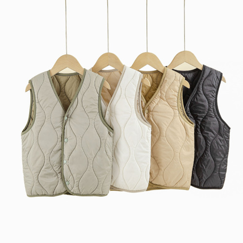 School uniform magic for boys and girls, winter and autumn full wool filled baby middle school student down jacket inner vest innerwear