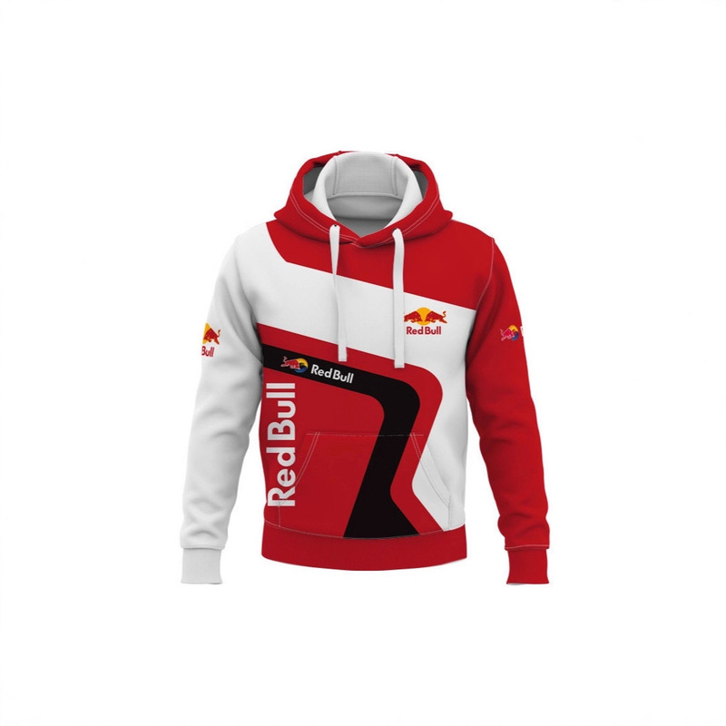 Cross-Border Amazon Digital Printed Hoodie Autumn and Winter Casual Long-Sleeved Printed Sweatshirt Ferrari Racing Suit