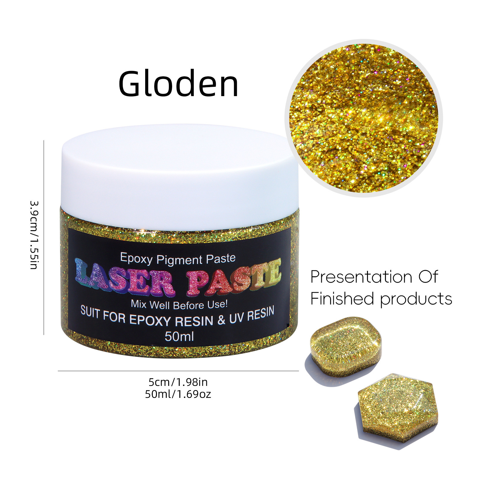 레이저 컬러 페이스트-골드 컬러