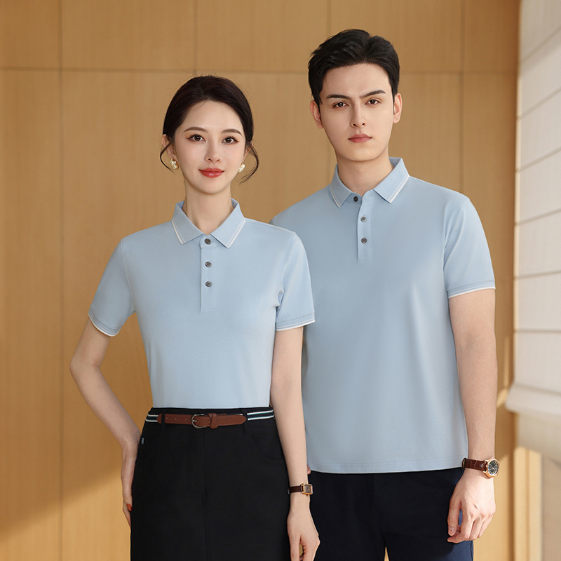 Cole Solona polo de solapa lisa personalizado verano transpirable de manga corta bordado corporativo de doble tira