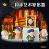 月半艺术家盲盒桌面树脂摆件名画人物汽车摆饰家居摆设礼品批发|ru