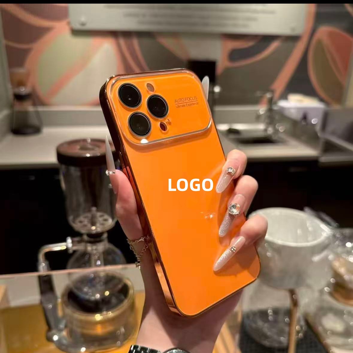 Suitable for Iphone17Promax Goggles Large Window Mobile Phone Case Apple 16 Electroplated Original Ag Frosted Protective Cover