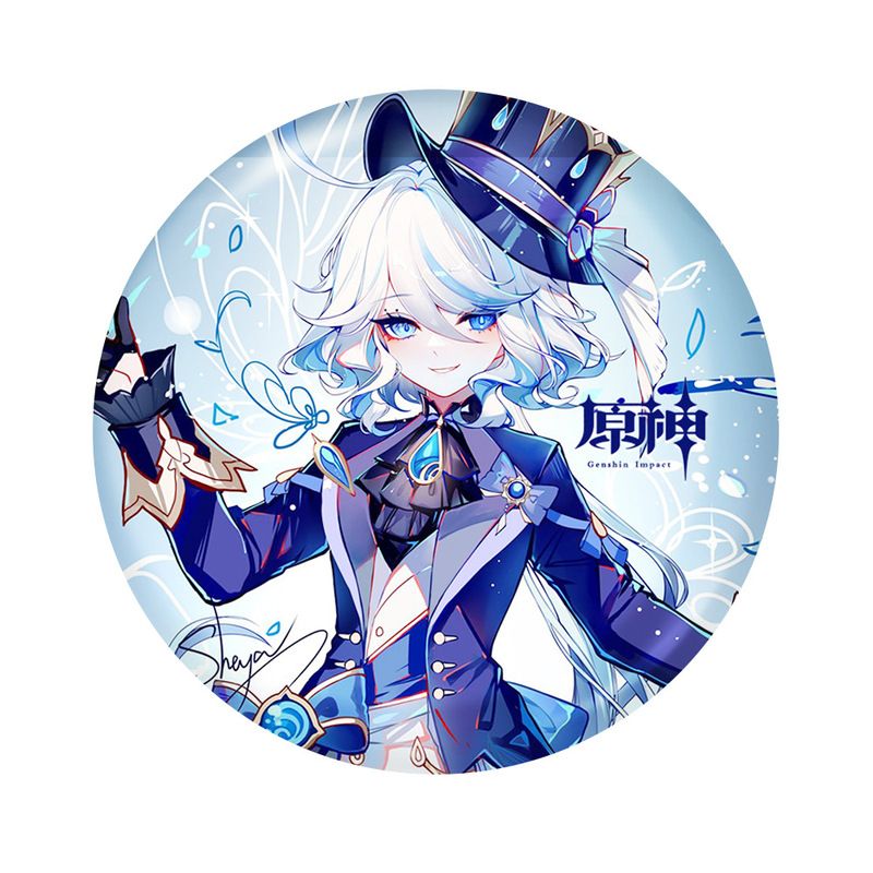 元神ゲーム同人周辺芙カルロス水神芙寧娜キーホルダー|undefined