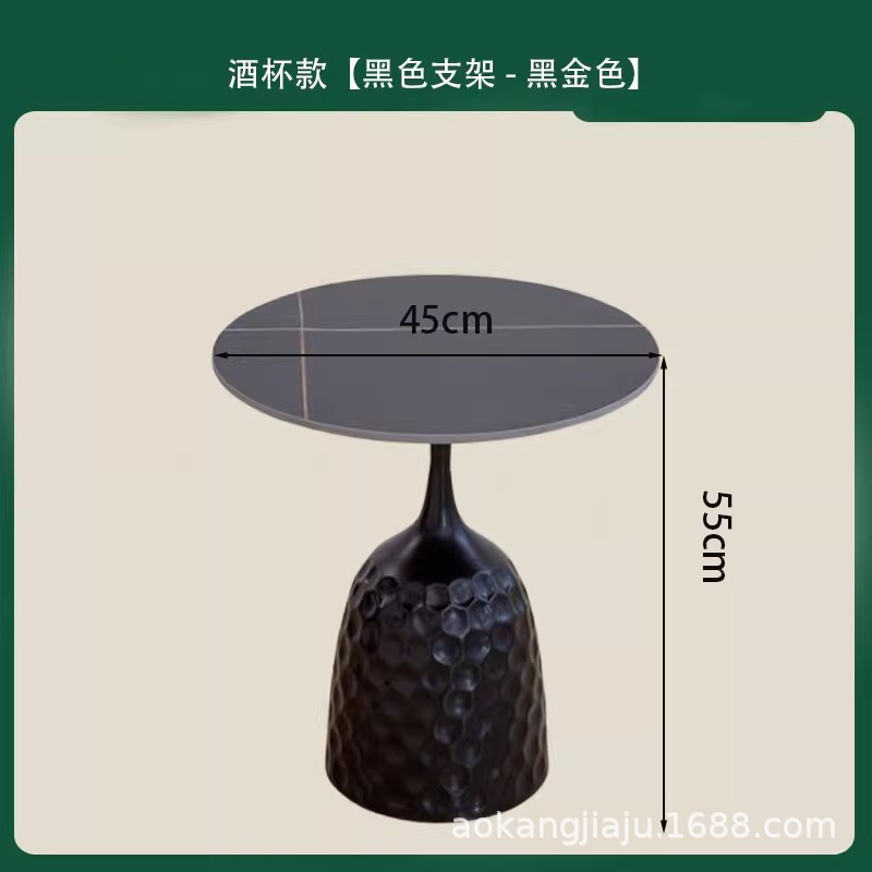 와인잔형[블랙스탠드-블랙골드] 45x55