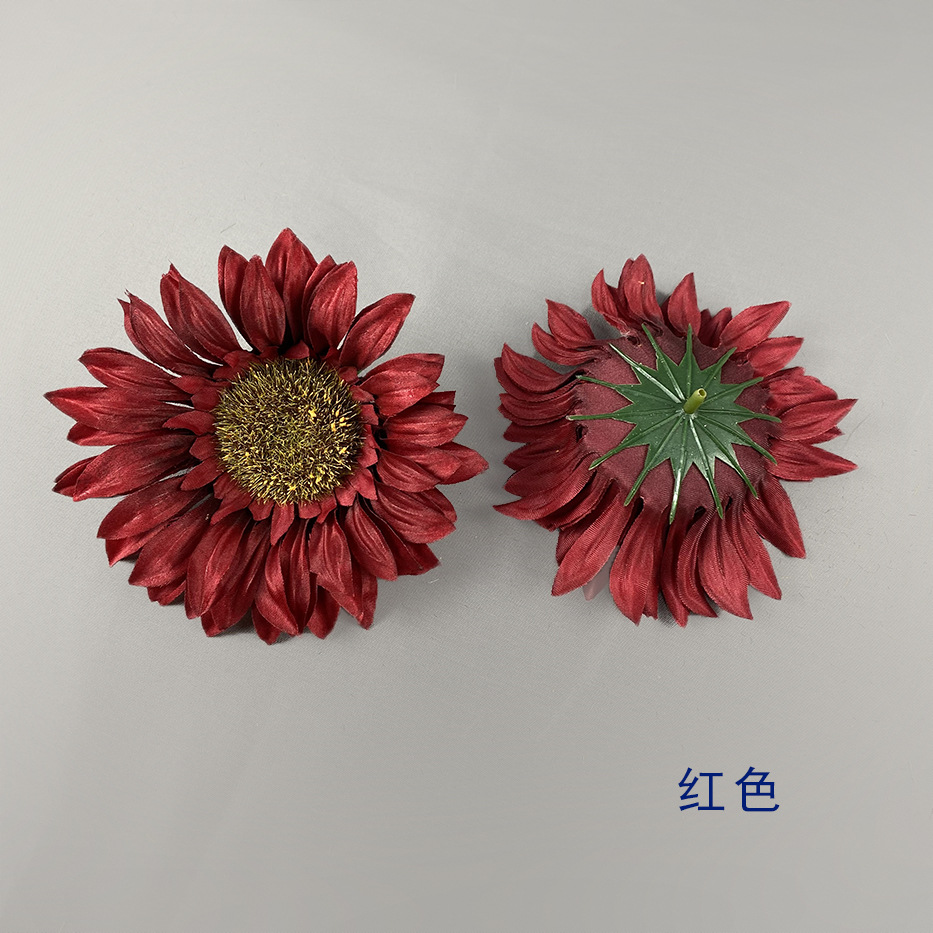 Simulación girasol ins viento decoración de la sala de estar props de fotografía boda al por mayor flores de sol hechas a mano diy regalos de flores falsas