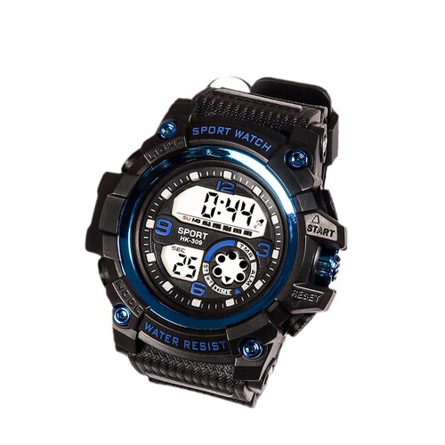 Junior and high school students' youth electronic watch—unisex design, perfect for outdoor sports, with shatter-resistant, water-resistant features and a luminous night alarm function.