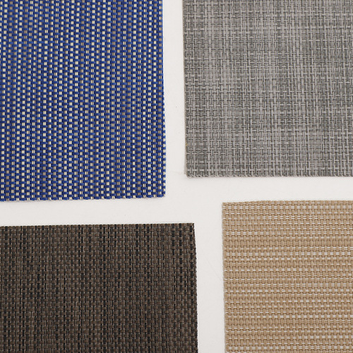 Western placemats, PVC insulated table mats, washable tablecloth coasters, two-color silk series Teslin placemats