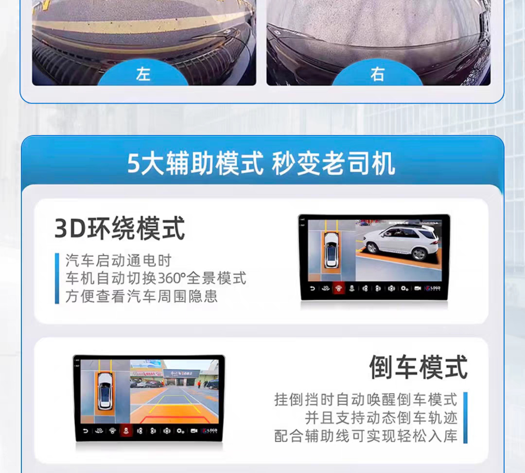 Applicable to 24 25 Toyota Bully lc250 Prado Central Control Large Screen Navigation 360 Panoramic Image All-in-One Machine