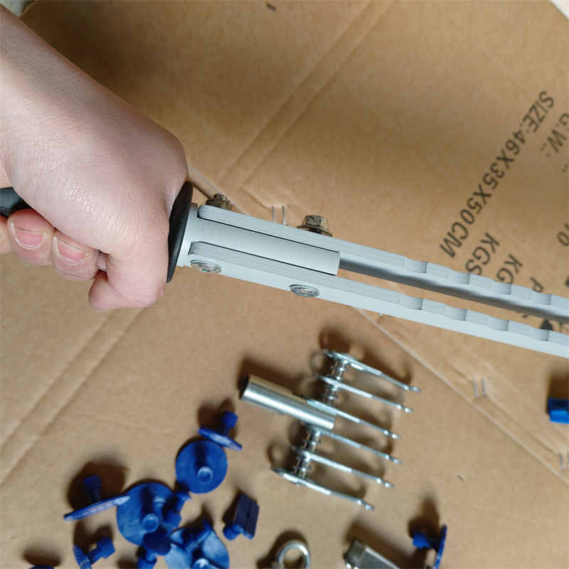 Car body maintenance concave-convex concave repair bracket single point support arm drawing rack seamless sheet metal paint-free