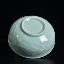 特价微瑕二级品家用陶瓷面碗龙泉青瓷汤碗深碗简约拌面碗 6/7英寸