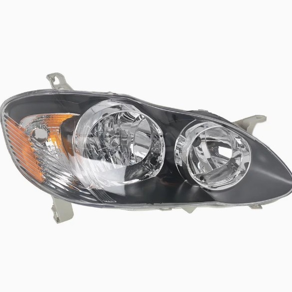 Aplicable a Toyota 03 - 08 años vieja corona de flores de los Estados Unidos negro fondo delantero semieconjunto de iluminación de iluminación de mejora del faro