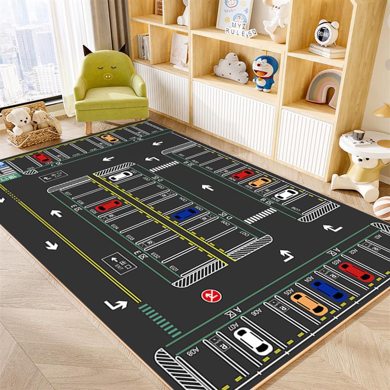 Parking Lot Carpet Kidsren's Crawling Game Track Road Traffic Kindergarten Living Room Early Education Play Bedroom Floor Mat