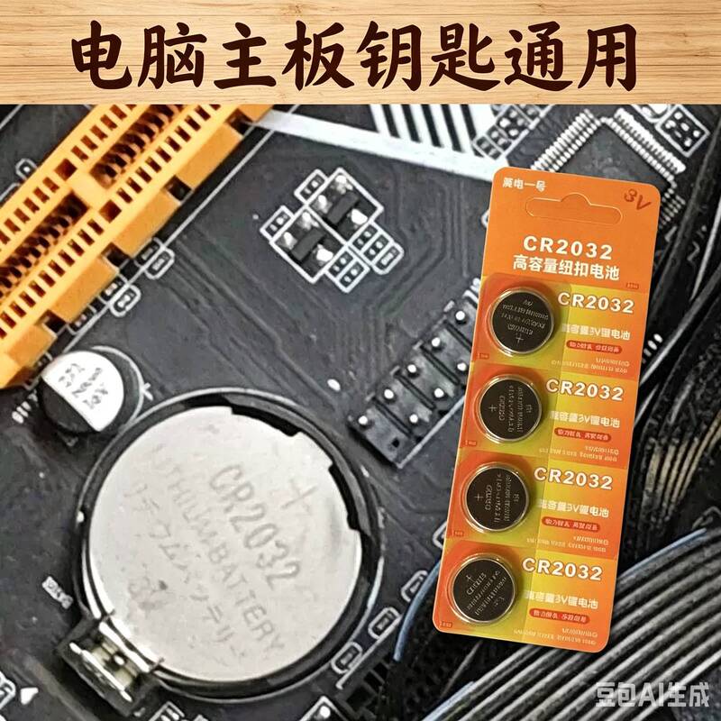 Suitable for Computer Motherboard Cmos Button Battery Hp Msi Maxsun Zhiming Asrock Bioscr2032