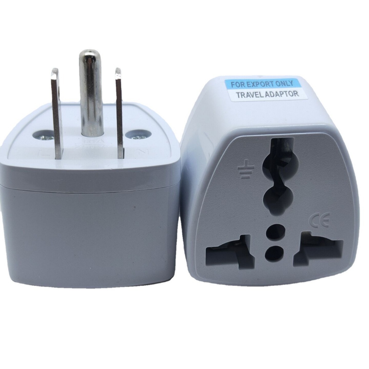 美标转换插三极旅游转换插头,美规两扁一圆转换插头旅游充电插座