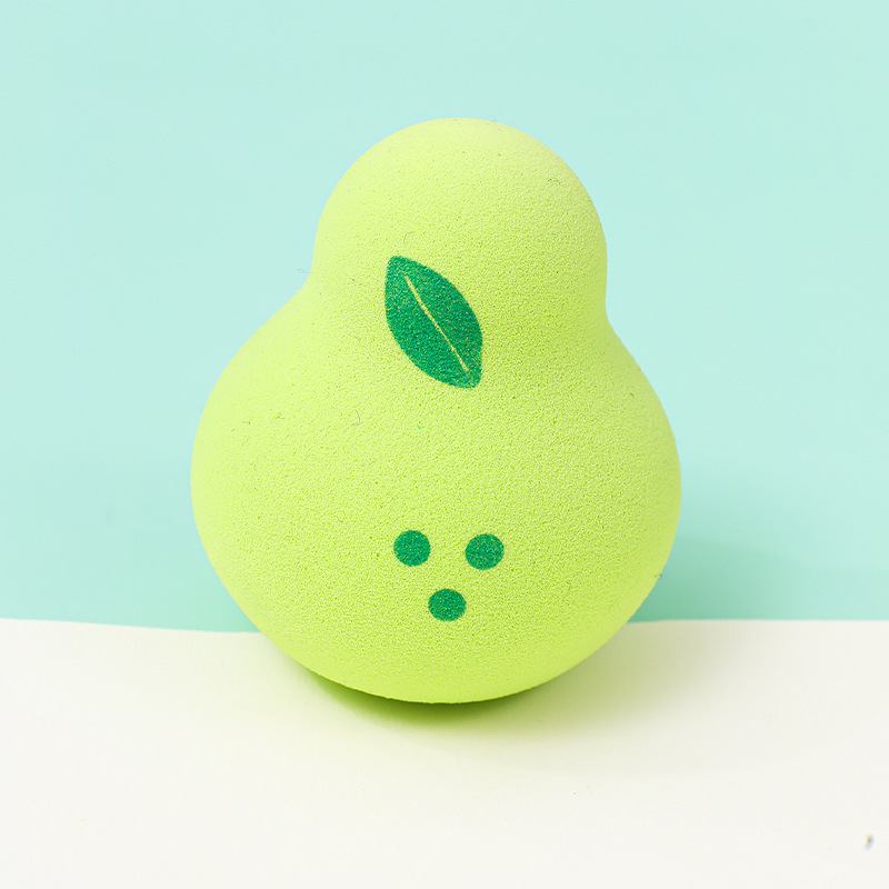 Frutas personalizadas polvo de maquillaje de huevo esponja maquillaje suave almohadilla de aire de huevo de maquillaje de agua más grande esponja de forma huevo