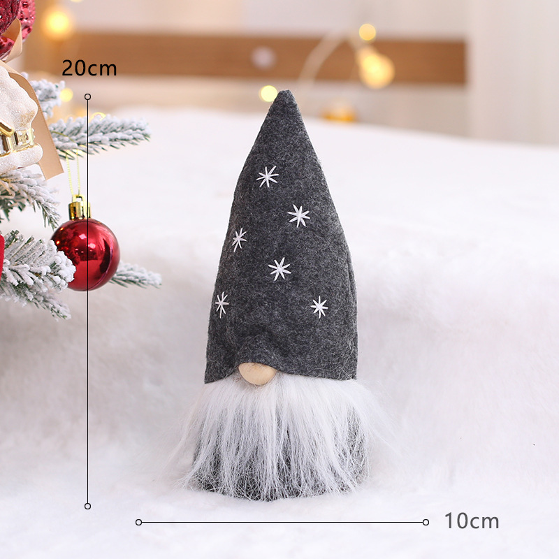 Sombrero de nieve gris 20cm