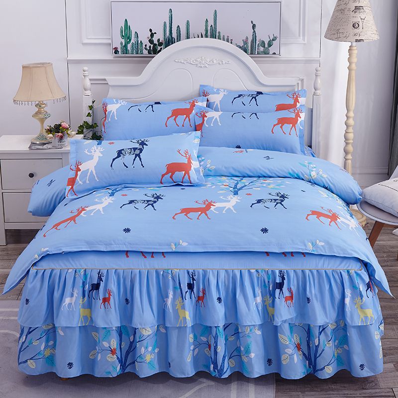 Parure de lit style princesse avec housse de couette et draps_voghion.com