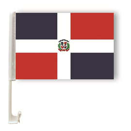 30*45多米尼加车旗涤纶带杆亚马逊速卖通跨境批发世界各国旗帜