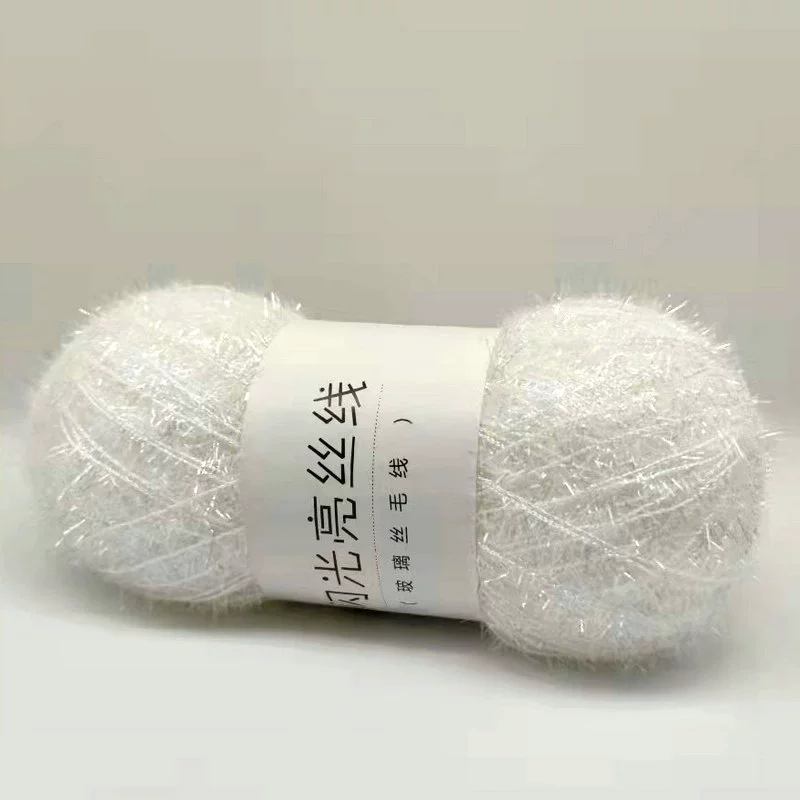 Стеклянная шелковая нить, handmade мерцание, 50 г (≈100 м) — упакованный односторонний пряжа