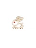 Rabbit from pearl, small crab pin, elegant bangs, hairgrip, hairpins, shark, Korean style