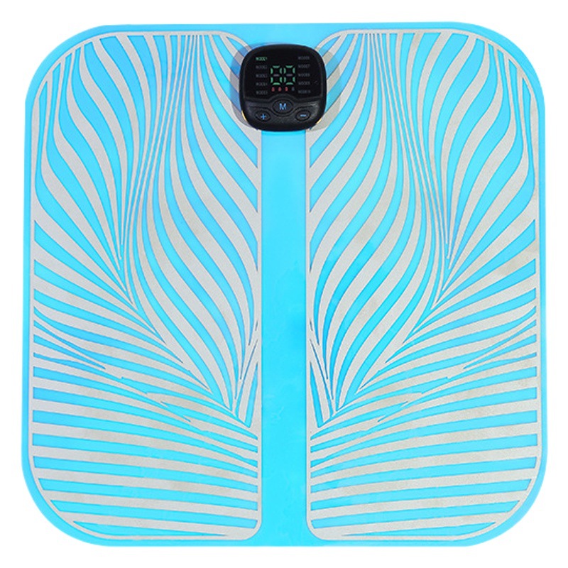 Nuevo Amazon colorido EMS pie almohadilla masajeador de pies almohadilla de masaje de pies aliviar la fatiga máquina de masaje de pies belleza de la pierna