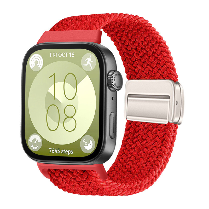華為watch Fit4磁気ボタン編みバンドhuawei watch fit3/4proバンドに適しています|undefined
