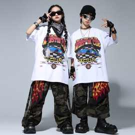 街舞儿童潮服男女童架子鼓演出服hiphop舞蹈少儿嘻哈炸街表演时髦